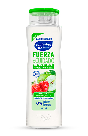 Acondicionador Fuerza y Cuidado con  Probiótico y biotina