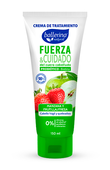 Crema de tratamiento Fuerza y Cuidado con  Probiótico y biotina