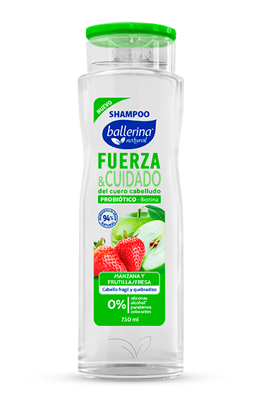 Shampoo Fuerza y Cuidado  con  Probiótico y biotina